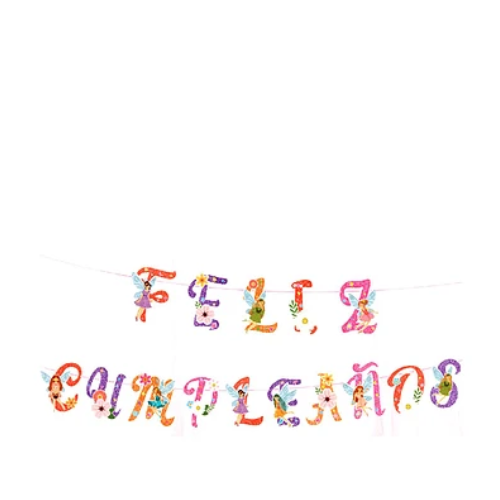 Guirnalda Feliz Cumpleaños Hadas 5m-1