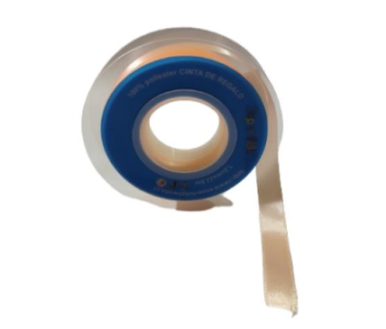 CINTA SATIN 2.5CM X 22.8 METROS BEIGE-1