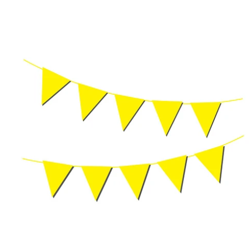 Guirnalda De Banderines Amarilla 10pcs 3m-0