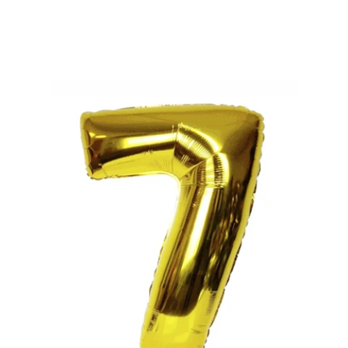 Globo Número 7 Oro 16 Pulgadas-1