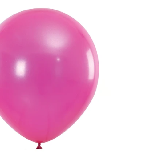 Globos De Látex Perlado Fucsia 30Pcs 25.5Cm-1