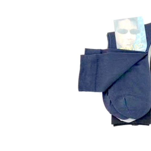 Calcetines De Hombre Con Diseño Acanalado 12 Unid-1