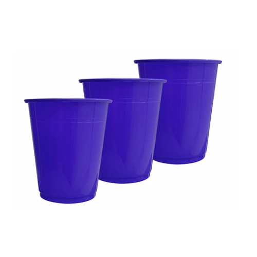 Vasos Plásticos 250ml 25 pcs Azul-0