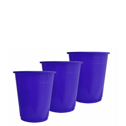 Vasos Plásticos 250ml 25 pcs Azul-1