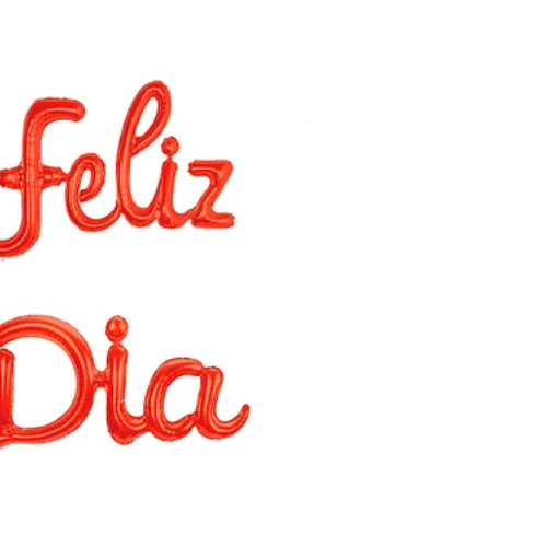 Set De Globos Metálicos Feliz Día Rojo-1