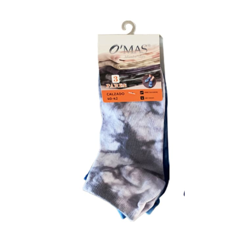 Calcetines De Hombre Corte Tobillo Con Diseño 12 Unid-0
