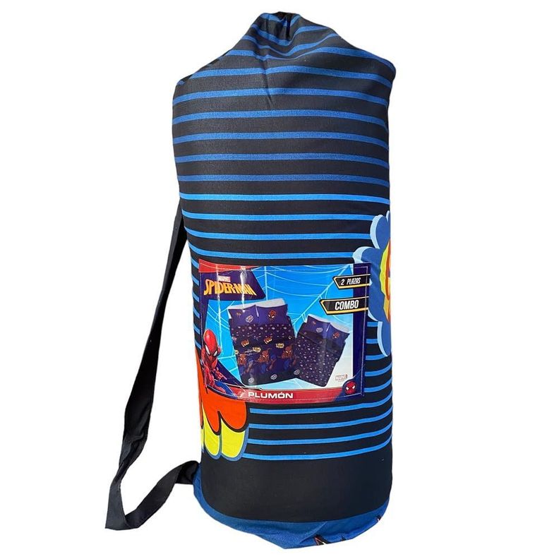PACK PLUMON RELLENO + SABANA MF 2PL SPIDERMAN COMIC-1
