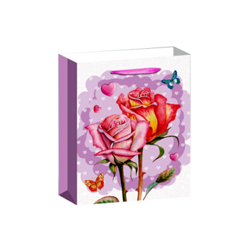 Bolsa De Regalo Flores Mariposas 26X10X32 Cm 12 Unid-0