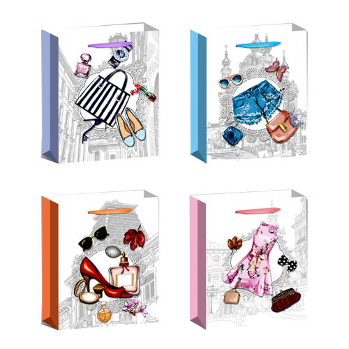 Bolsa De Regalo Tacones Y Perfume 26X10X32Cm 12 Unid-1