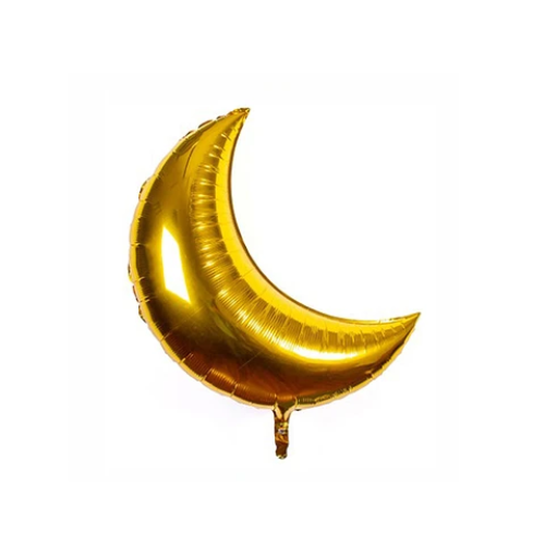 Globo Metalico Luna Oro 59x78Cm-0