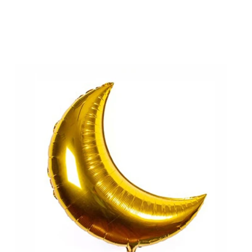 Globo Metalico Luna Oro 59x78Cm-1