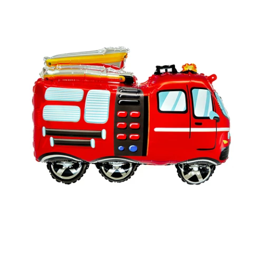 Globo Metalico Camion De Bomberos 60x68Cm-0