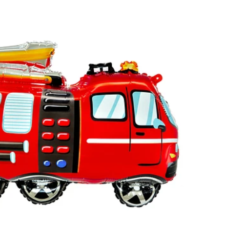 Globo Metalico Camion De Bomberos 60x68Cm-1