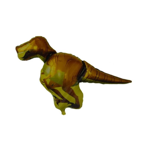 Globo Metalico Dinosaurio Amarillo 42x36Cm-0
