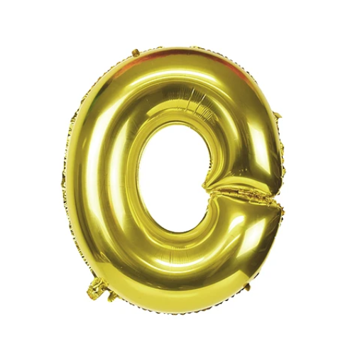 Globo Letra O Oro 30 Pulgadas-0