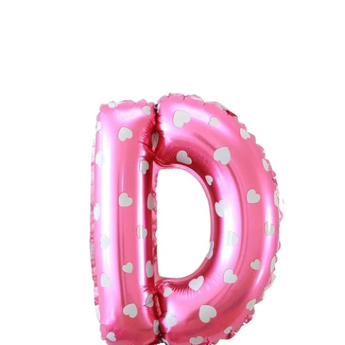 Globo Letra D Rosa 16 Pulgadas-1