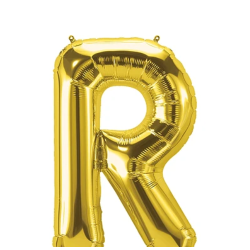 Globo Letra R Oro 40 Pulgadas-1