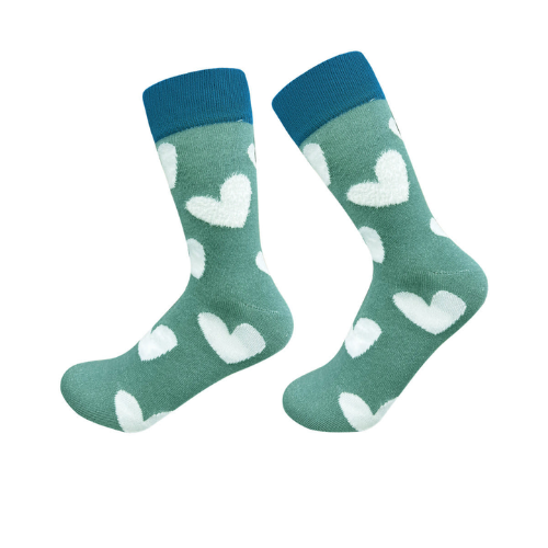 Calcetines De Mujer Corte Alto Estampado Corazones 12 Unid-0
