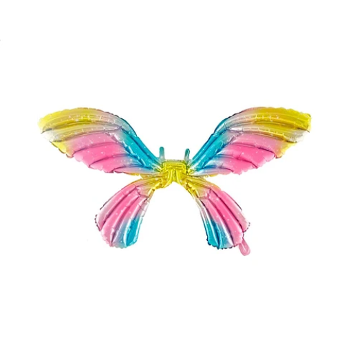 Globo Metálico Alas De Mariposa Multicolor 72x100Cm-0
