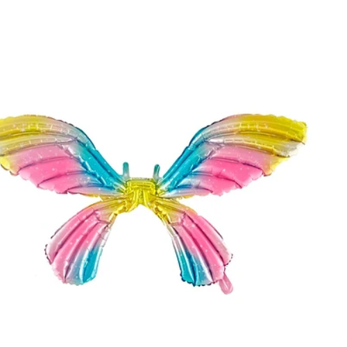 Globo Metálico Alas De Mariposa Multicolor 72x100Cm-1