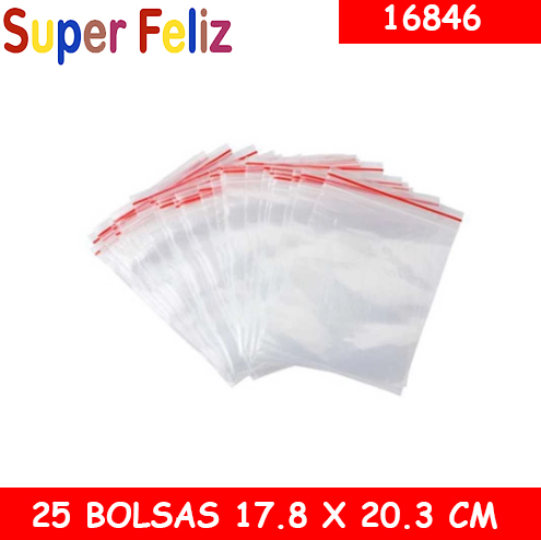 BOLSAS TRANSPARENTES 17.8 X 20.3 CM-0