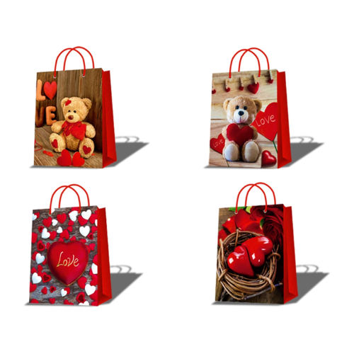 Bolsa De Regalo Oso Love 26X10X32Cm | 12 Unid-1