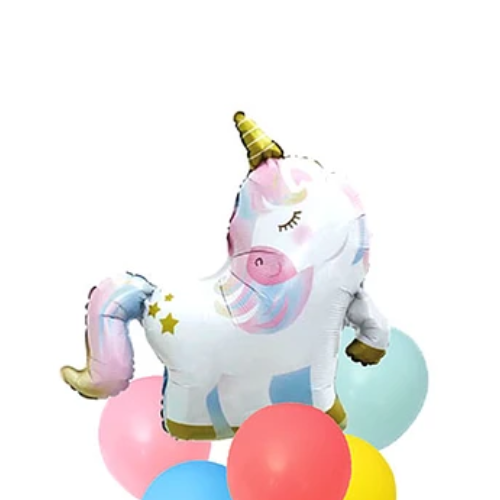 Set De Globos Diseño Unicornio 7Pcs-1