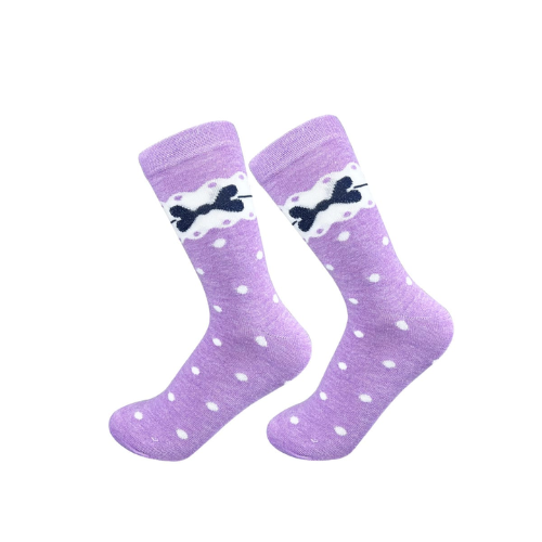Calcetines De Mujer Lazos Con Lunares 12 Unid-0