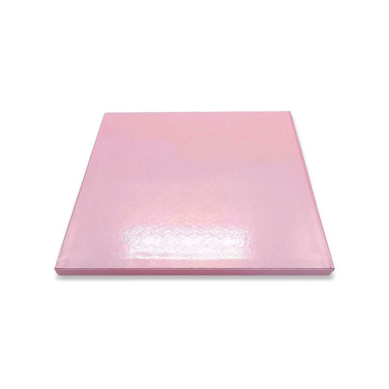 BASE TORTA CUADRADO 30 CM ROSADO X1 UNI-1