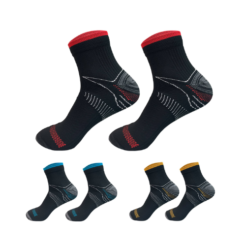 Calcetines Unisex Negro De Compresion Talla XL 12 Unid-1