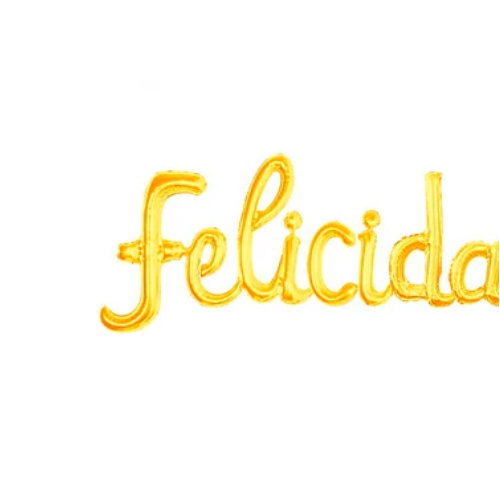 Globo Metálico Felicidades Color Dorado-1
