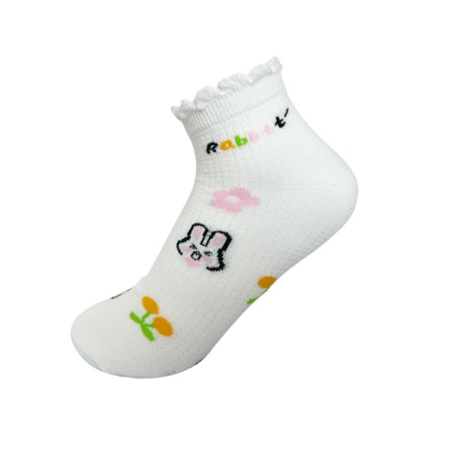 Calcetines De Mujer Corte Tobillo Con Vuelo 12 Unid-0