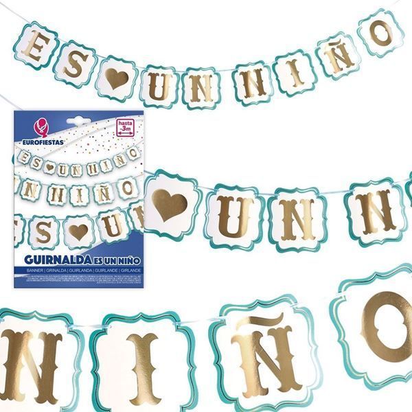  BANNER BABY SHOWER ES UNA NIÑO 4MT X1 UNI-1