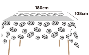 MANTEL 180X108CM PELOTA DE FÚTBOL-1