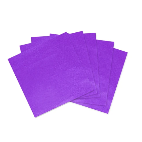 Servilletas De Papel Morado 16pcs 33x33cm-0