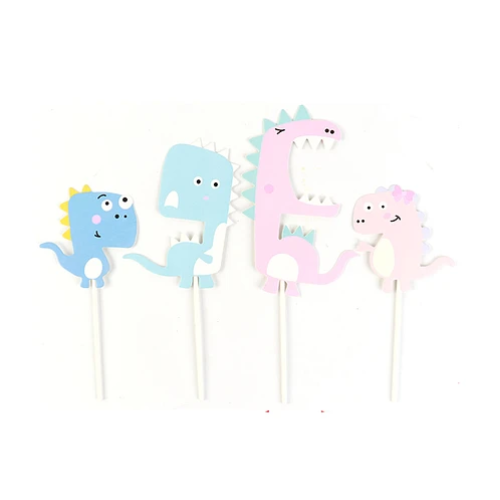 Set De Toppers De Dinosaurio 8x20cm-0