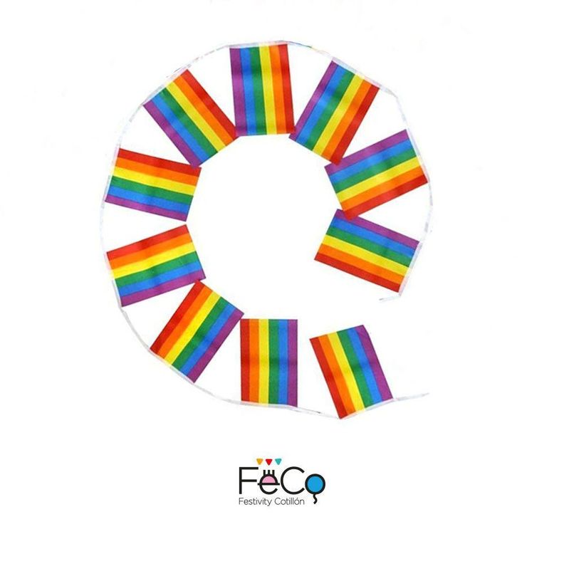 GUIRNALDA BANDERA ARCOIRIS 3 MT X1 UNI-0