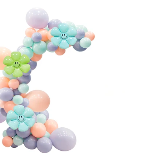 Arco De Globos Orgánico Con Flores 82Pcs-1