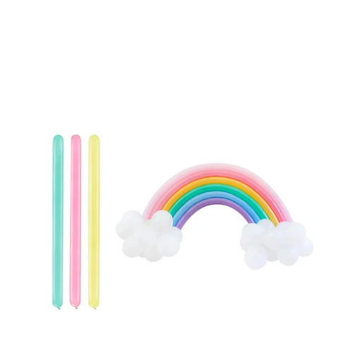 Globos Largos 100pcs 30cm Colores Pasteles-1