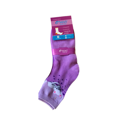 Calcetines De Mujer Corte Medio Gato Luna 12 Unid-0