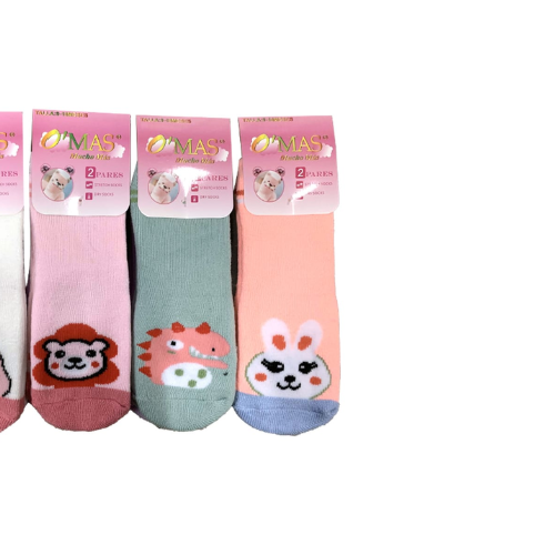 Calcetines De Bebe Con Dibujos Toalla Talla 9-18 12 Unid-1