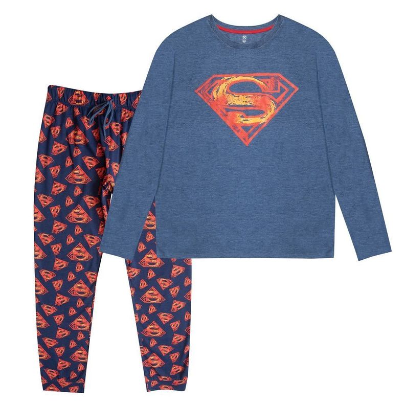 PIJAMA HOMBRE SUPERMAN CLASICO-0