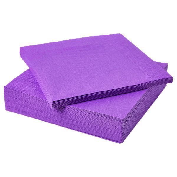 SERVILLETAS MORADO 33X33 X20 UNI-0