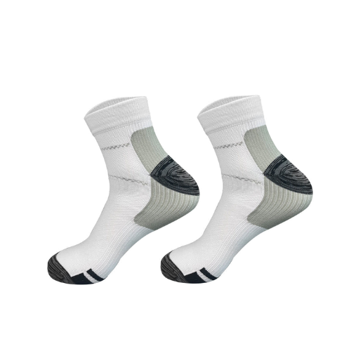 Calcetines Unisex Compresion Fondo Blanco Talla XXL 12 Unid-0