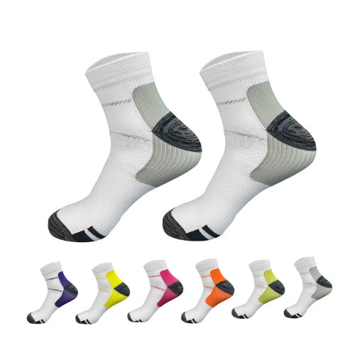 Calcetines Unisex Compresion Fondo Blanco Talla XXL 12 Unid-1