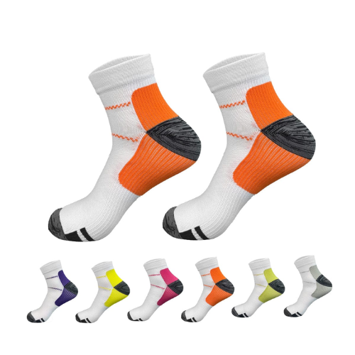Calcetines Unisex Compresion Fondo Blanco Talla XL 12 Unid-1