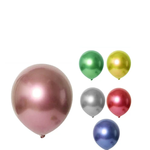Globos Cromados 25pcs 23cm Colores Surtidos-1