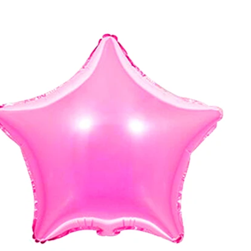 Globo Metálico Estrella Fucsia 8Pcs 12Cm-1