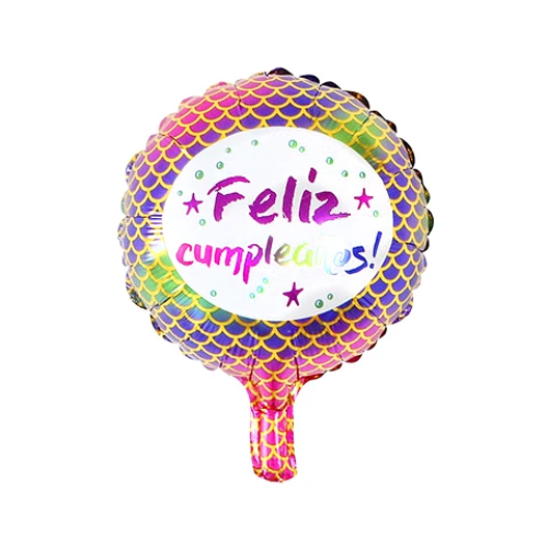 Globo Metalico Feliz Cumpleaños Redondo-0