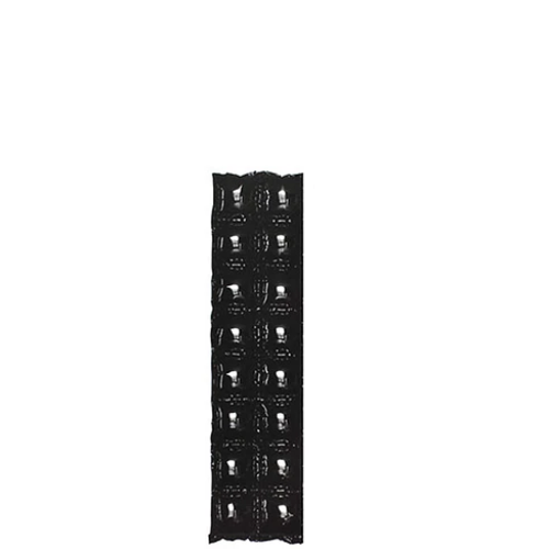 Pared Globo Metálico Negro 2 Columnas 37x142 cm-1